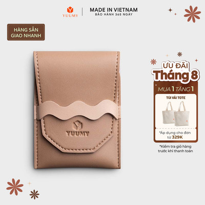 Ví Yuumy (Thời trang nữ nắp gập cách điệu cỡ nhỏ - Ví móc khóa da Seasand YV81) Bagsmart