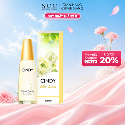 Nước Hoa Nữ CINDY Golden Luxury Mùi Hương Sang Trọng Quyến Rũ 50ml
