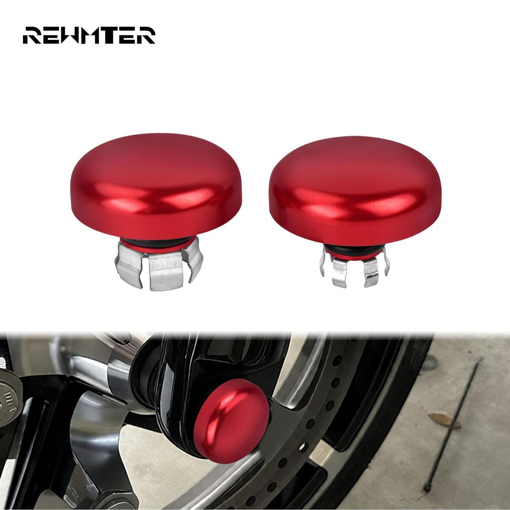 Nắp đai ốc trục trước màu đỏ cho Harley Street Glide FLHX CVO FLHXSE 2024-2025