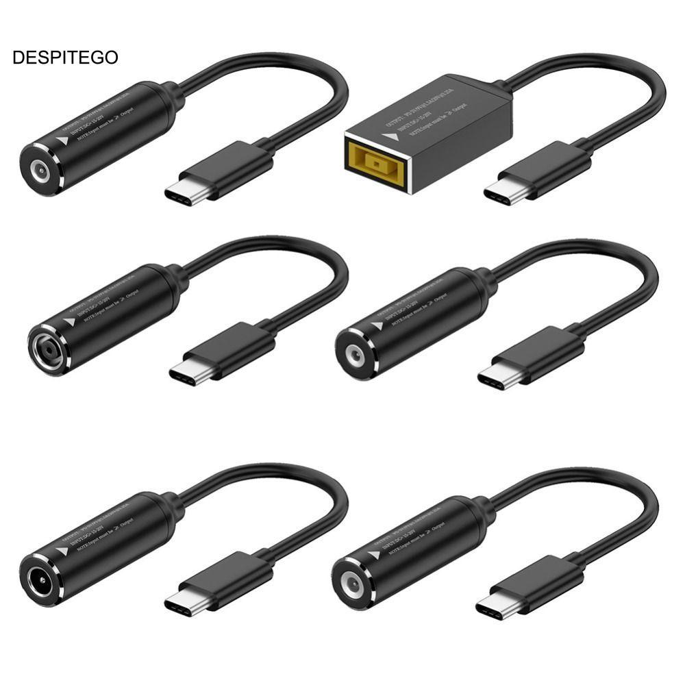Cáp sạc DESPITEGO DC sang Type-C, Cáp sạc đầu ra PD Type-C sang DC Jack, tiện lợi 5 / 9 / 20V PD 65W