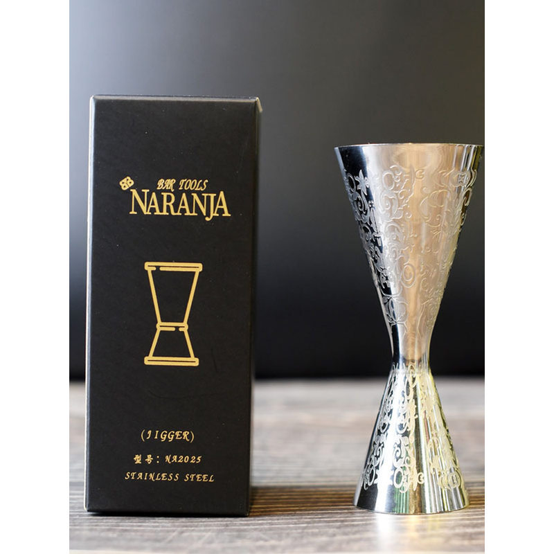[Giảm giá cửa hàng mới] Naranja Thiết bị đo rượu vang phong cách Nhật Bản Thanh trộn Ounce Cốc đo lư
