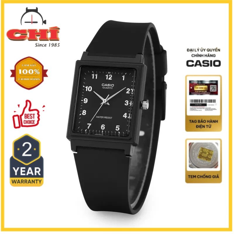Đồng hồ Casio Nam Mặt Đen Nhẹ 19g – MQ-27-1BDF Chính Hãng