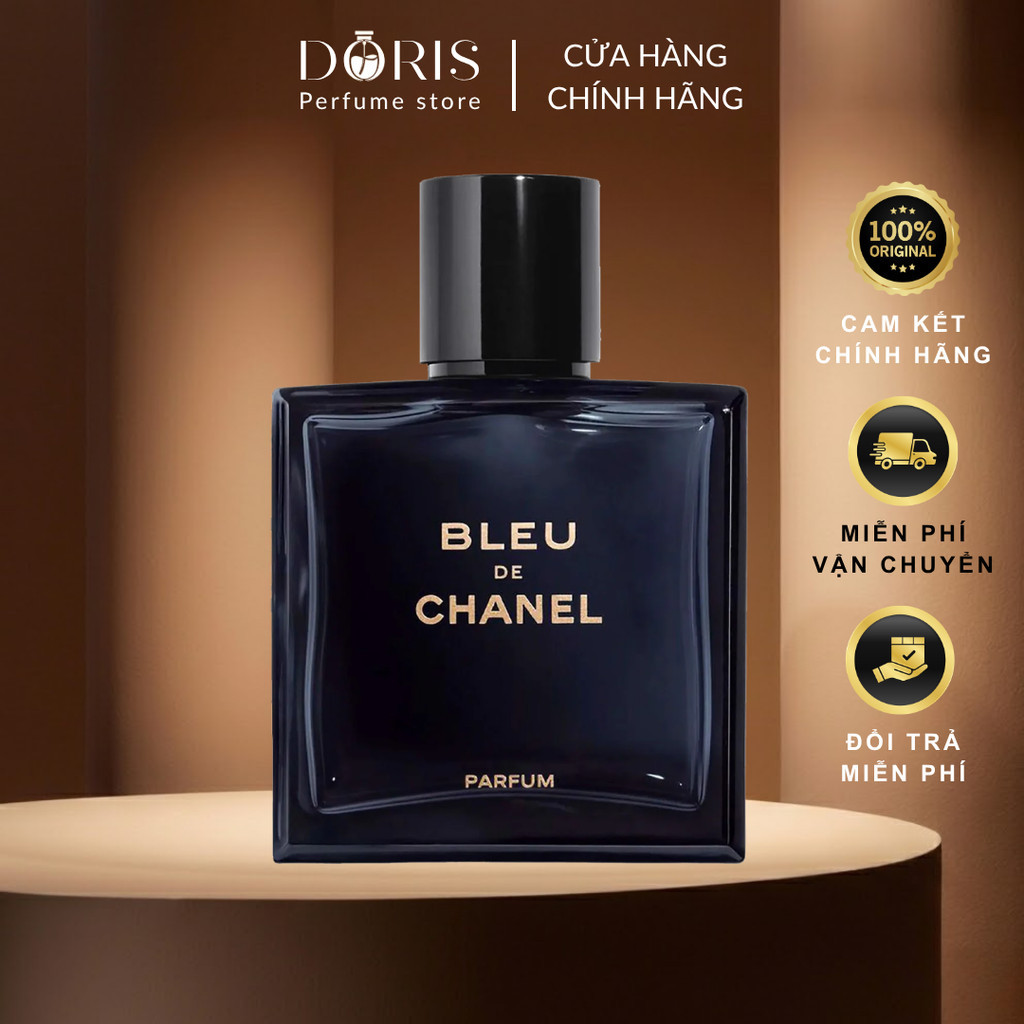 [Chính hãng] Nước Hoa Nam 100ml Chanel Bleu De Chanel Parfum (Chữ Vàng) Nam Tính, Ấm Áp, Gợi Cảm