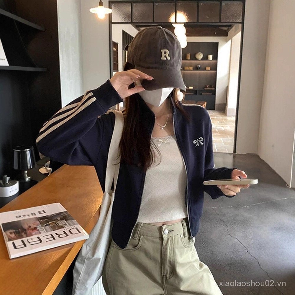 Bán Chạy Mỹ Thanh Áo Khoác Nữ Mùa Thu 2025 Thường Ngày Phù Hợp Với Áo Khoác Cardigan Bóng Chày Đồng 