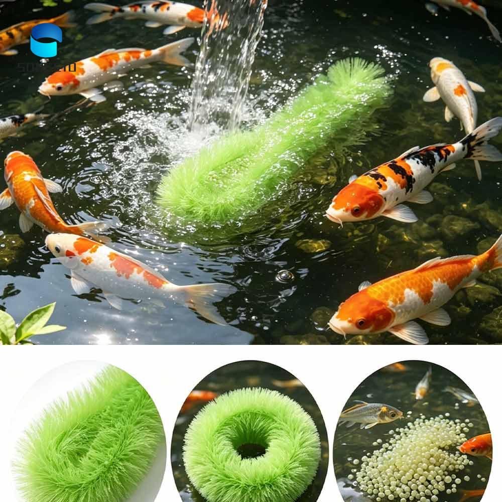 TAYLOR1 Cỏ nở cá Koi, Bàn chải nuôi cá câm xanh, Thiết thực linh hoạt 60 / 100cm Cá vàng nở cỏ cho a