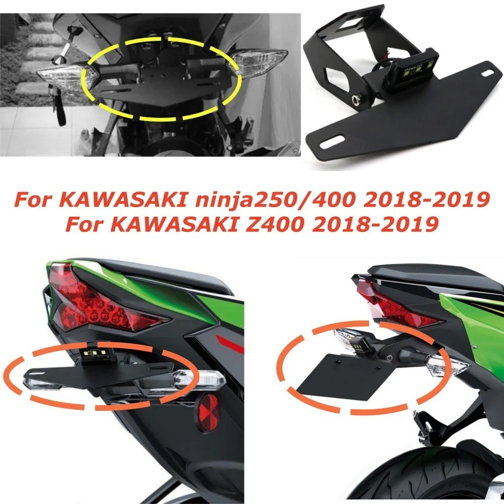 Dành Cho KAWASAKI NINJA400 NINJA250 Z400 2018-2019 NINJA 250 400 Z 400 Biển Số Giá Đỡ Fender Elimina