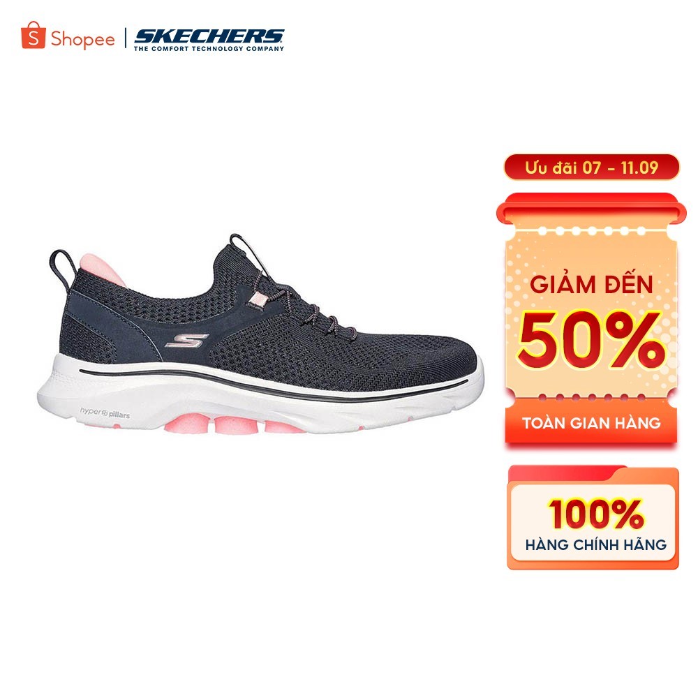 Giày Thể Thao Nữ Skechers GOwalk 7 Abie Đi Bộ - 125225-BKHP Air-Cooled Goga Mat Online Sale
