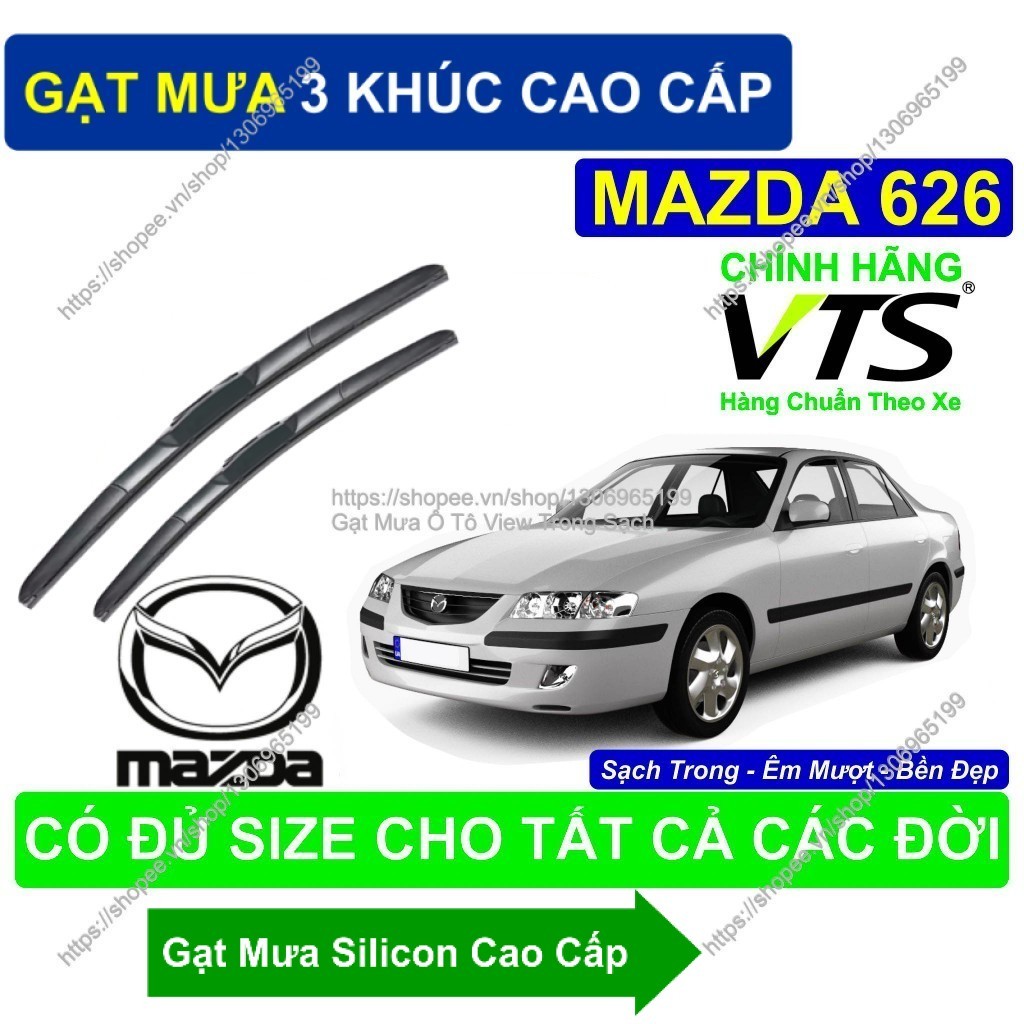 Gạt Mưa 3 Khúc Cao Cấp. Gạt Mưa Mazda 626. Gạt Mưa Đa Năng Cao Cấp. Cặp Gạt Mưa Kính Lái Mazda 626. 