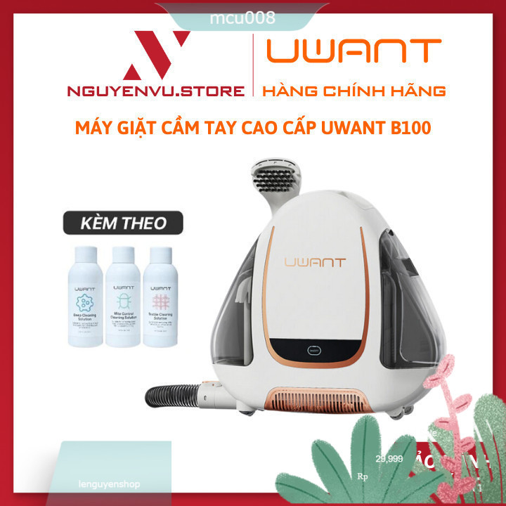 Máy giặt cầm tay cao cấp Uwant B100 giặt hút thảm Sofa - Hàng chính hãng