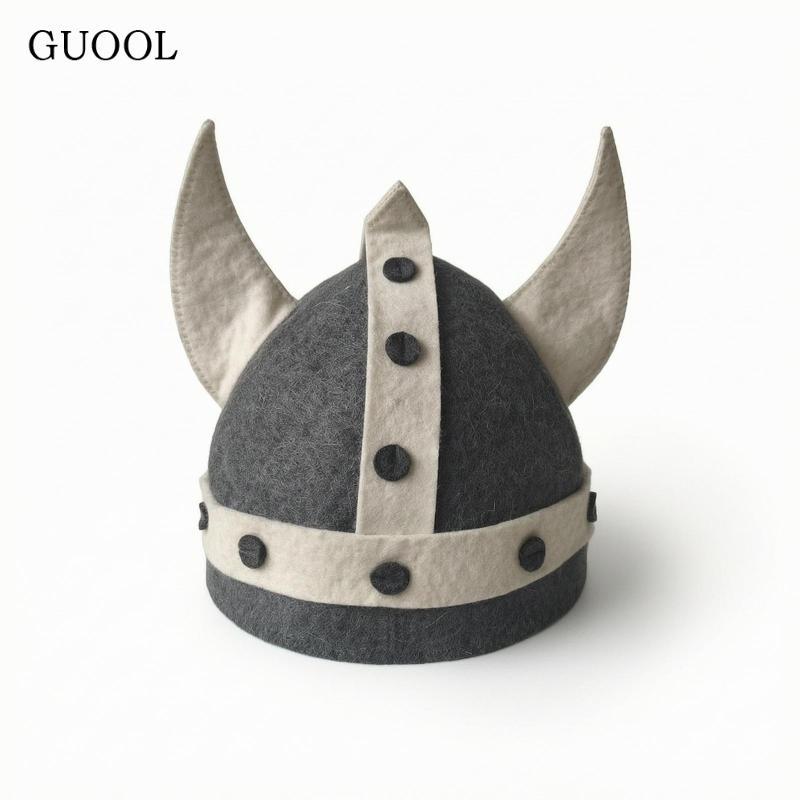 Mũ bảo hiểm Viking Mũ xông hơi Nỉ ngộ nghĩnh Mũ xông hơi có còi thoáng khí Bảo hiểm toàn diện