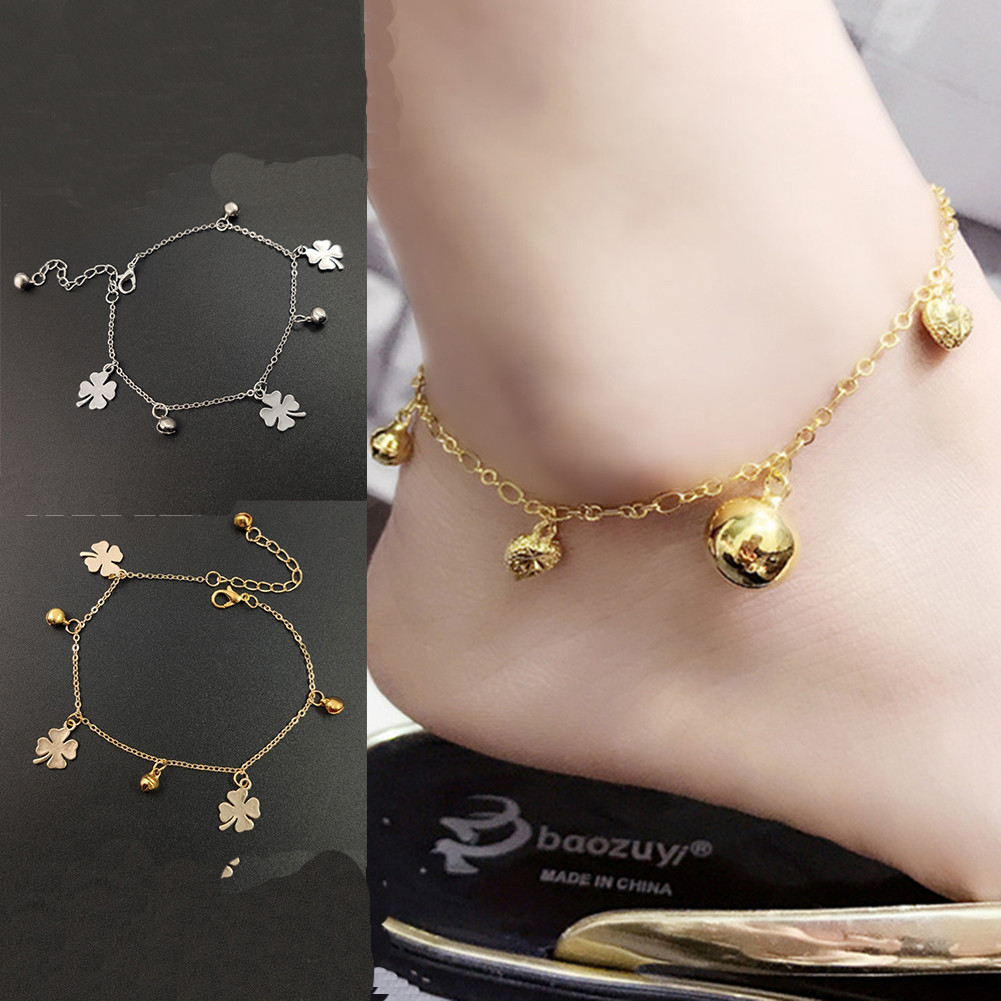 Bell Anklets Vintage Aircraft Chain Anklet for Women Barefoot Sandals Bracelet
