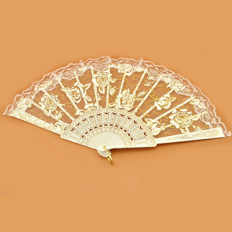 Ren Quạt lolita Châu Âu Retro Rỗng Phong Cách Trung Hoa Cưới Cổ Tích Sườn Xám Đầm Dạ Hội Phụ Kiện Kh