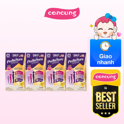 Thực phẩm dinh dưỡng y học cho trẻ 1-10 tuổi: Pediasure hương vani (110ml) (Lốc 4) - Con Cưng
