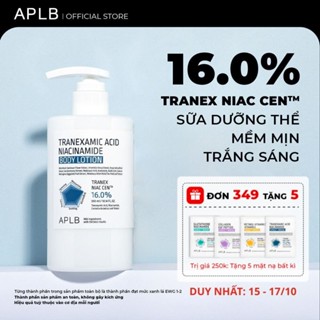 Sữa Dưỡng Thể Đều Màu Da 300ml APLB Tranexamic Acide Niacinamide Body Lotion Trắng Sáng Da