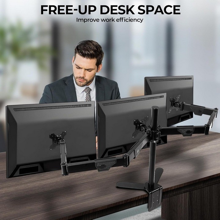 Giá Treo 3 Màn Hình Xoay 360° Đa Năng 17-32 Inch, Điều Chỉnh Linh Hoạt Display Monitor