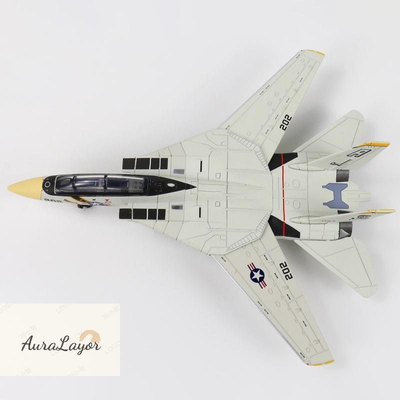 [AuraLayor] Mô hình máy bay chiến đấu Tomcat tỷ lệ 1: 72 F-14 Tomcat - Máy bay nhựa ABS trắng đen vớ