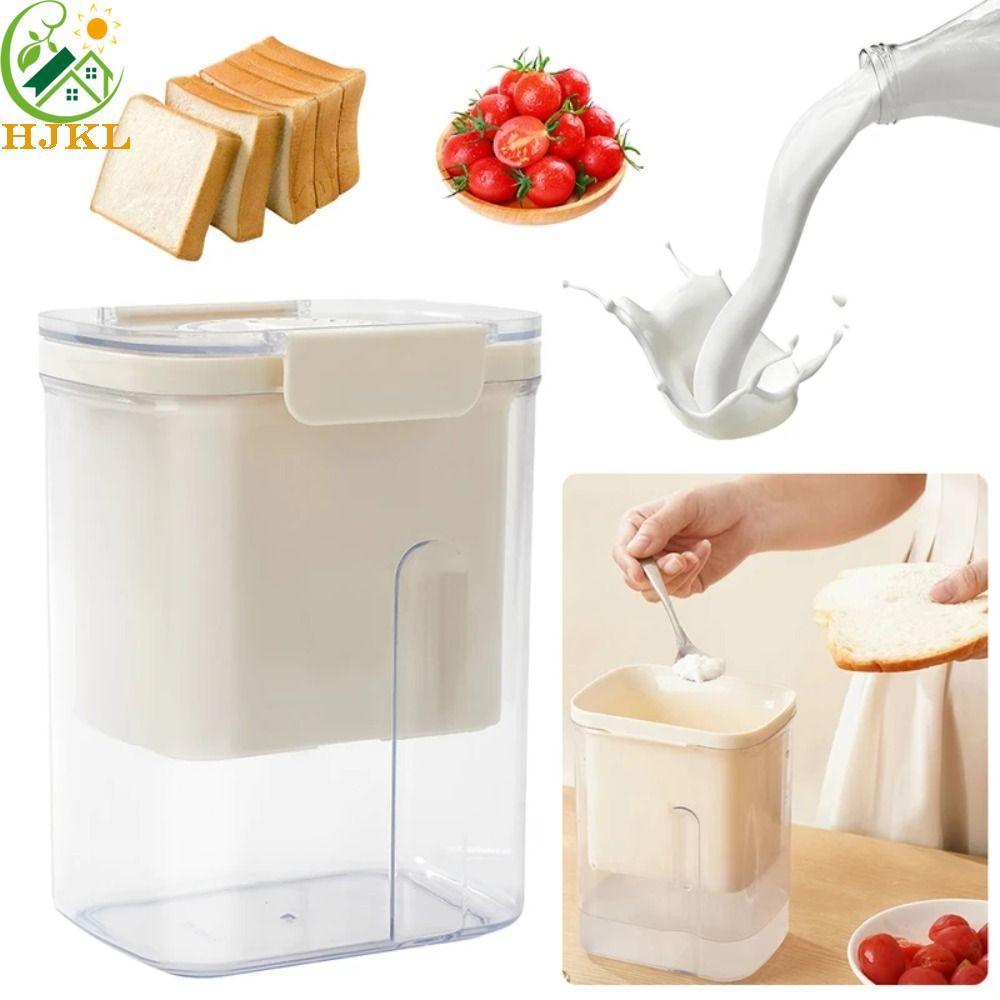 Máy làm sữa chua Hy Lạp HJKL, Máy ép lò xo Bộ lọc sữa chua trong suốt, Hộp đựng sữa chua có hẹn giờ Máy tách độ ẩm phô mai lưới mịn