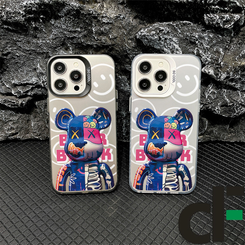 Ốp Lưng iPhone Gấu hung bạo sành điệu Nhám Chống Sốc Bảo Vệ Camera - iP 11/12/13/14/15/16/17/Air/Plu