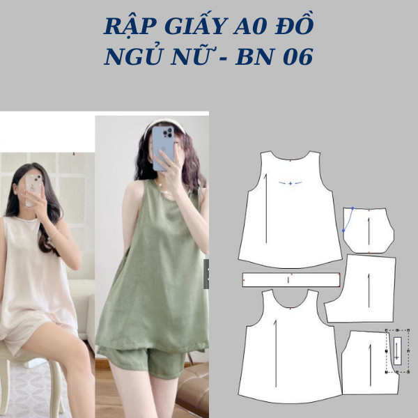 RẬP GIẤY A0 ĐỒ NGỦ NỮ - BN06