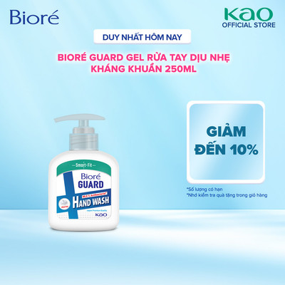 Gel Rửa Tay Biore GUARD Dịu Nhẹ Kháng Khuẩn 250ml