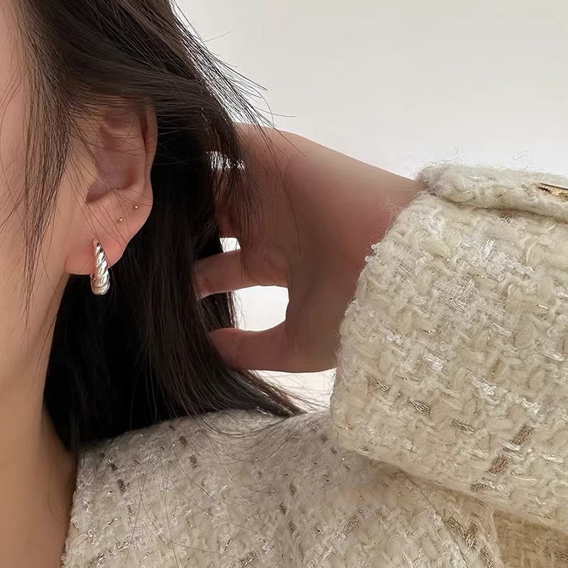Bông Tai Niche Thiết Kế Sense ins Phong Cách Bông Tai Croissant Cao Cấp Sense Bông Tai Bông Tai Nữ