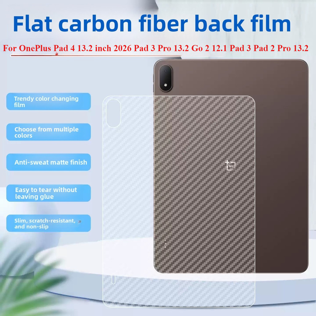 Mặt sau bằng sợi Carbon cho OnePlus Pad 4 13.2 inch 2026 Pad 3 Pro 13.2 Go 2 12.1 Pad 3 Pad 2 Pro 13