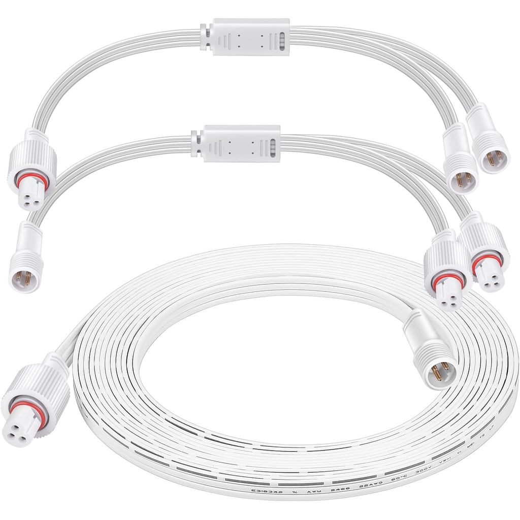 Cáp nối dài iGreely 16ft cho đèn ngoài trời vĩnh viễn Govee, dây nối dài chống nước Tương thích với 