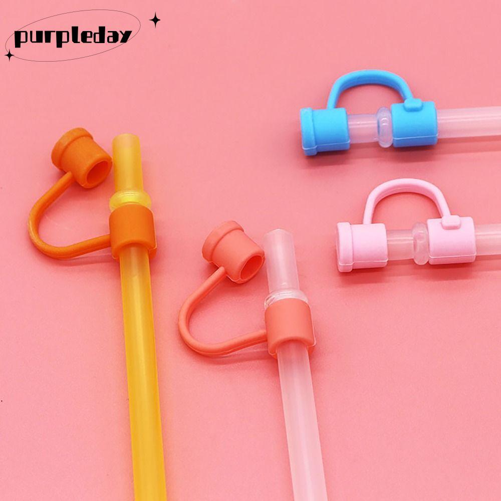 TÍM TÍM Ống Hút Topper, Nắp Niêm Phong Tốt Bảo Vệ Ống Hút Bao, Nắp Ống Hút Chống Bụi 8mm Nhỏ Gọn Cho