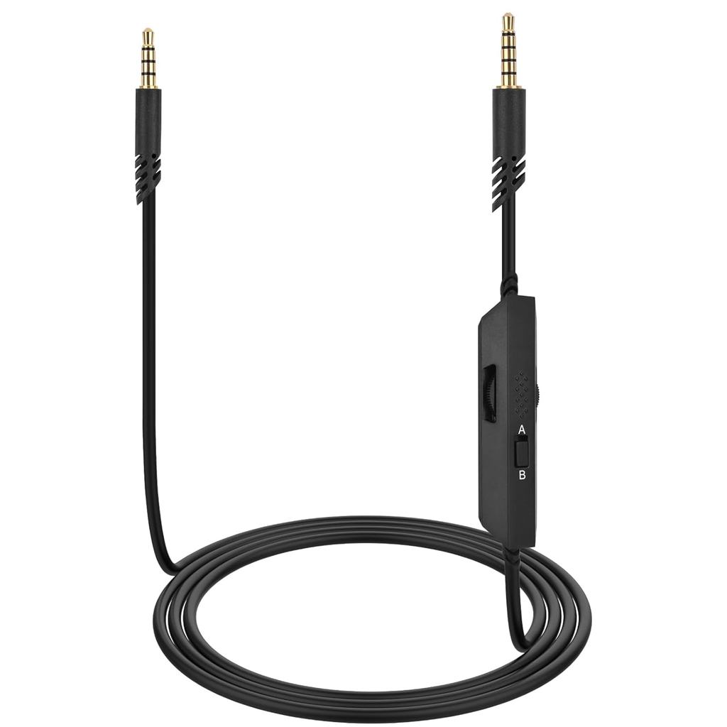 Cáp A50 Aux có tắt tiếng nội tuyến & điều khiển âm lượng Tương thích với Astro A10, A30, A40 TR, A40