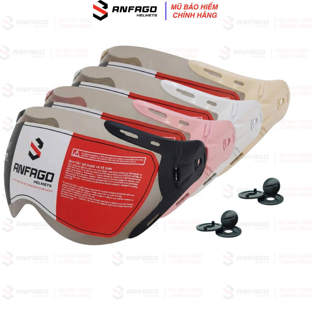 【TẶNG KÈM BỘ ỐC VÍT】Kính gắn mũ bảo hiểm Anfago helmet Grs A33k-Grs A737k-GRO Sundy Hp02k Bktec Bk6