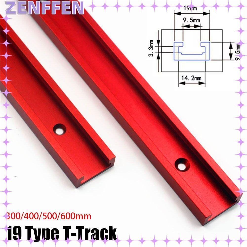 ZENFFEN 1 Cái T-Track, Slide Guide Rail T Slider Fixture Slot Slide T-Slot Track, Hợp kim nhôm 19 Lo