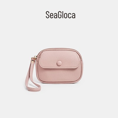 SeaGloca Hợp Thời Trang Nửa Mặt Trăng Ví Đựng Tiền Xu Họa Tiết Yên Có Nắp Trước Cổ Tay Nhỏ Gọn Cho Nữ 00014