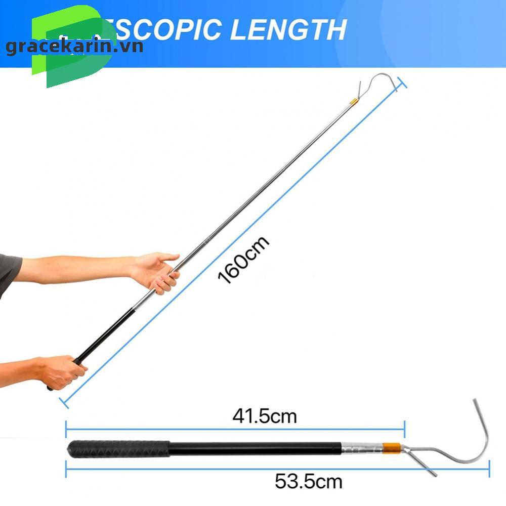 Multi Section Telescopic Awning Opener Hook for RVs with Comfortable Grip Handle