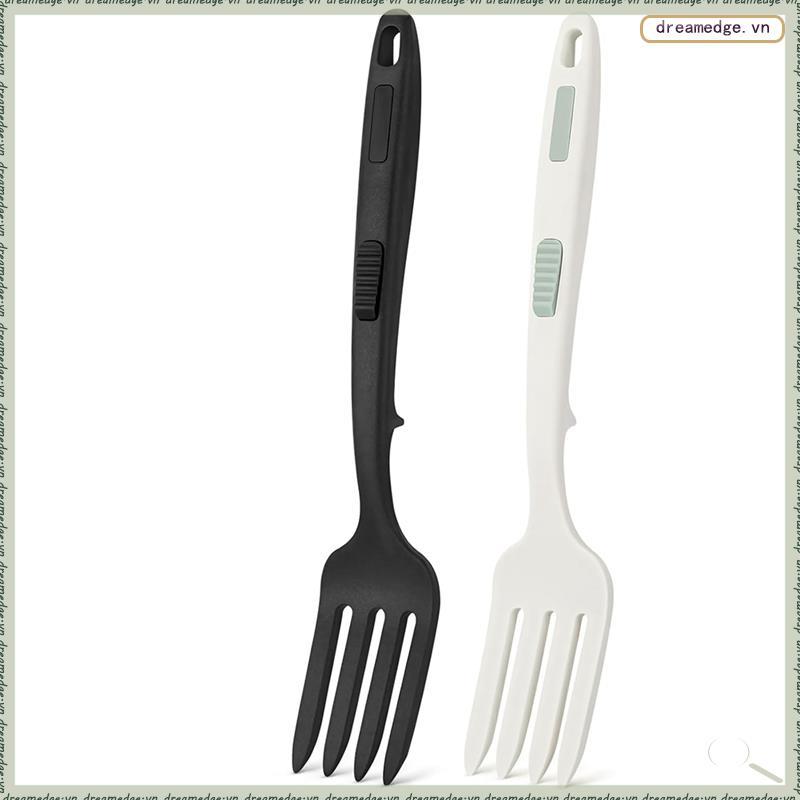 [dreamedge] Nĩa nấu ăn bằng silicon linh hoạt (2 chiếc), 11,6 Inch, chịu nhiệt, chống dính để nghiền