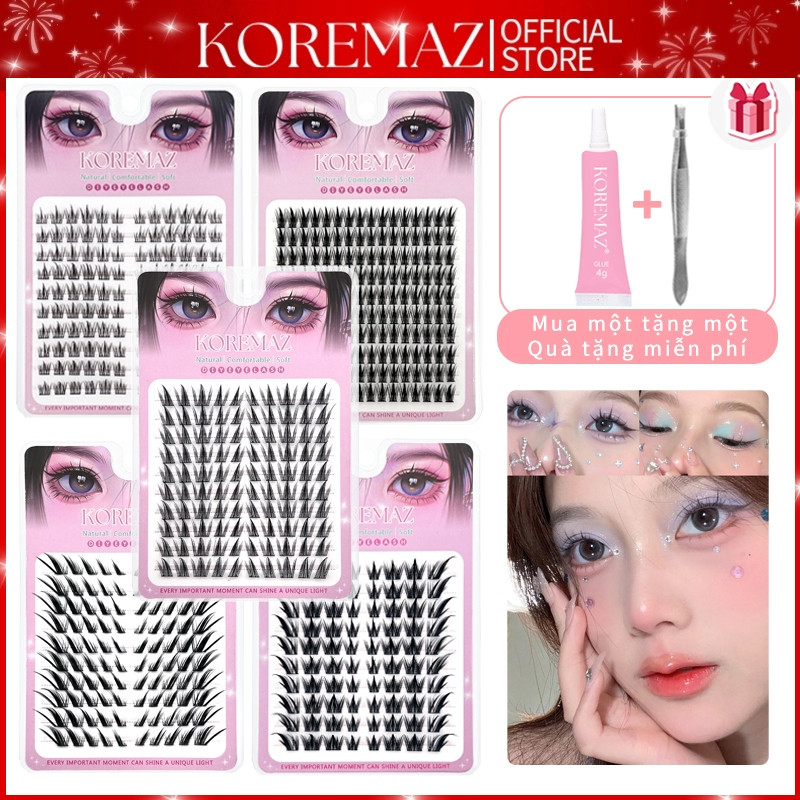 [Giao hàng trong ngày] Hộp lông mi giả KOREMAZ 10 hàng với gai lúa mì tự nhiên 10-13mm, manga tự nhi