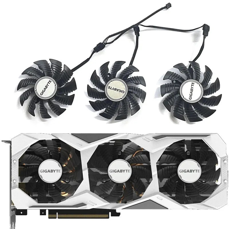 82MM 4PIN T128015SU Dành Cho GIGABYTE GeForce RTX 2070 2080 Siêu RTX2070 RTX2080 Quạt Đồ Họa
