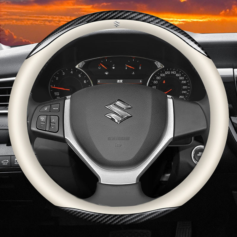 Bọc Vô Lăng Suzuki Suzuki Swift Alto Jimny Vitara Apv Ertiga SX4 Da Vô Lăng Bao Da Phụ Kiện