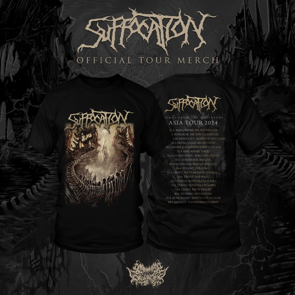 Áo thun Suffocation - Bài thánh ca từ Apocrypha - Slamman Booking Asia