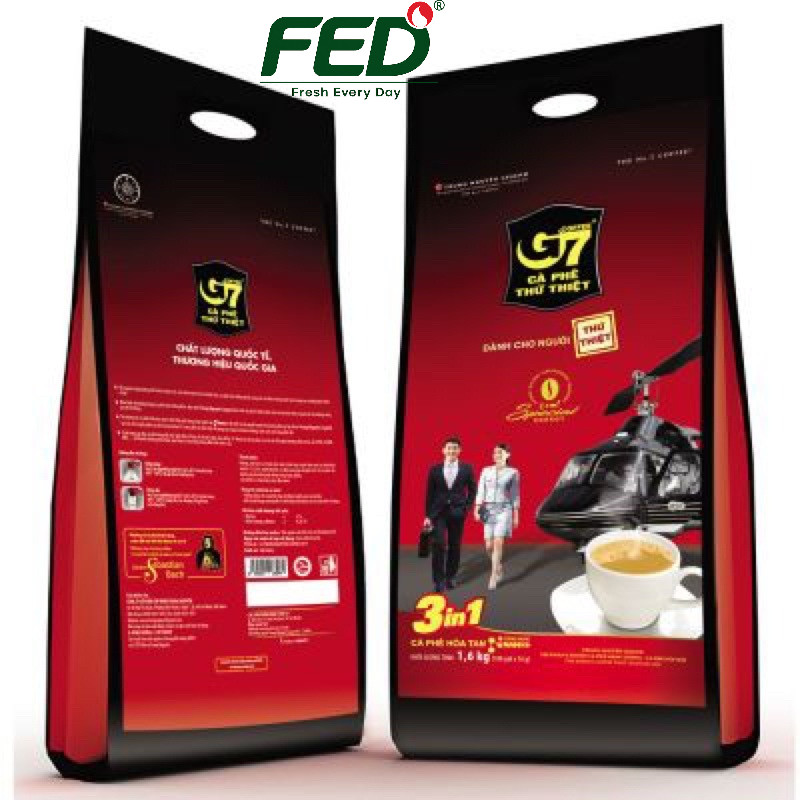 Cà phê Trung nguyên hòa tan G7 3in1 (100 gói*16gr) G7B100