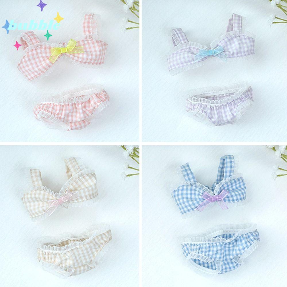 BUBBLE 20cm Búp Bê Bikini 4 Màu Búp Bê Cotton Quần Áo Phụ Kiện Búp Bê Bơi Quần Áo