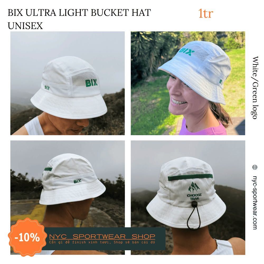 Mũ rộng vành BIX Ultra Light Bucket Hat (Unisex)