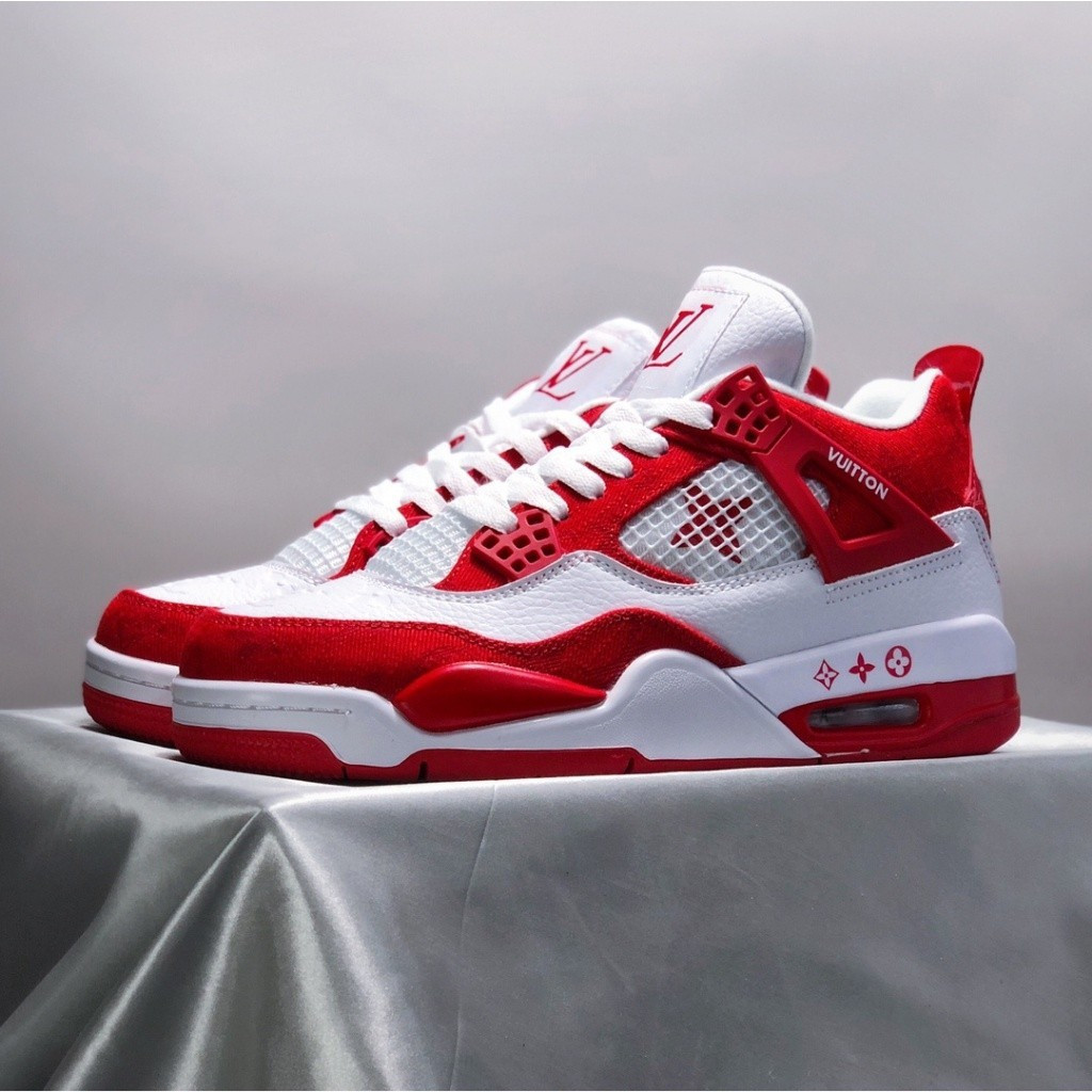 Giày thể thao nam Air Jordan 4 retro SP "Trắng & Đỏ" trận đấu bóng rổ nữ SRKT