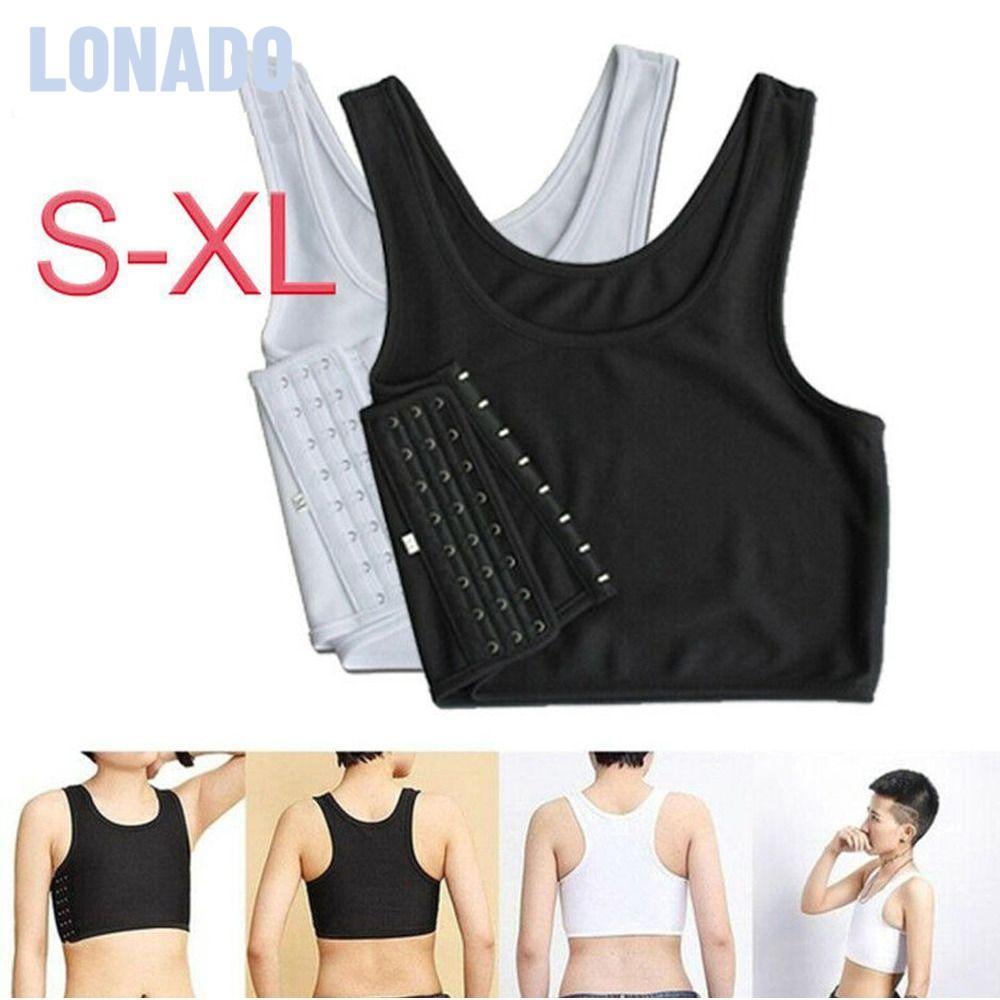 LONADO 1 Cái Áo Tank, Trans Lesbian Tomboy Ngực Shaper, Áo Vest phẳng Quần lót ngực Corset Chất kết 