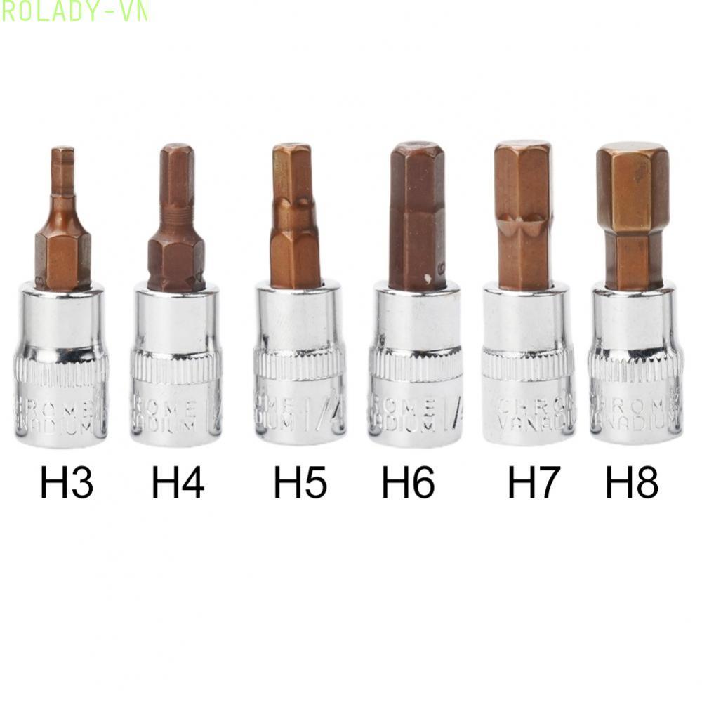 #ROYALLADY#1Pc Hex Head Screwdriver Bit Industrial Grade Socket Hand Tool H3 H4 H5 H6 H7 H8