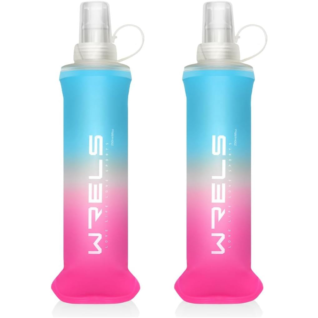 TPU Soft Flask Lightweight Portable Reusable Water Bottle,BPA Free Collapsible Flask for Hydration P