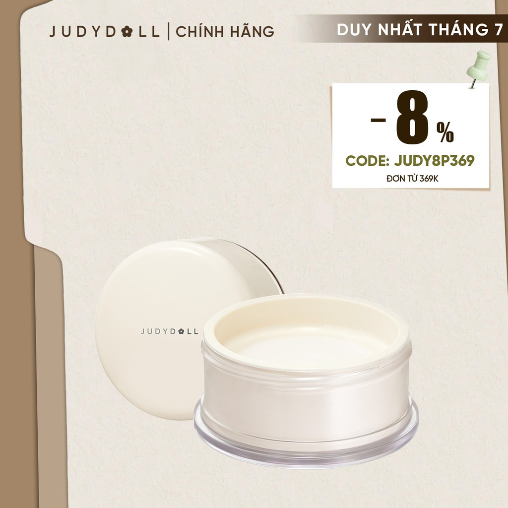 JUDYDOLL Phấn Phủ Blurring Loose Powder Mịn Mờ Da Kiềm Dầu Mỏng Nhẹ 12g (Date: 12/2026)