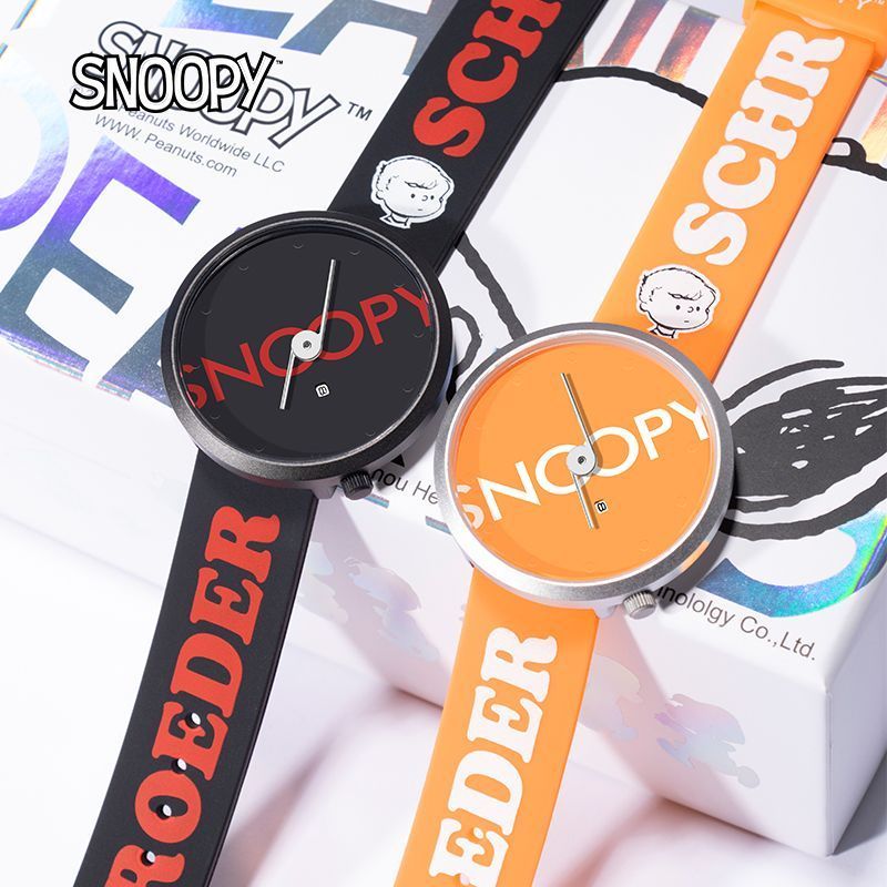 [SNOOPY] Đồng hồ SNOOPY Nam Nữ Đồng hồ thạch anh Học sinh Cặp đôi Đồng hồ chống nước thời trang Học 