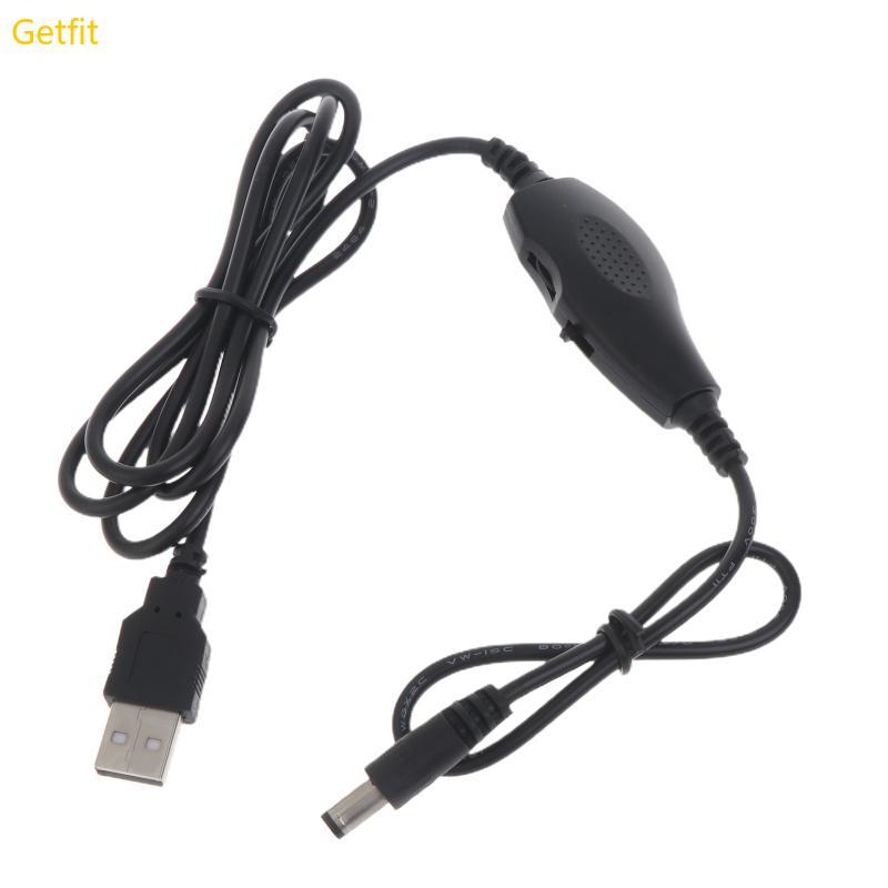 GETF USB 5V sang 9V 12V 0 5A 5 5x2 1mm Cáp Chuyển Đổi Cho Bộ Định Tuyến Loa Quạt Đèn LED