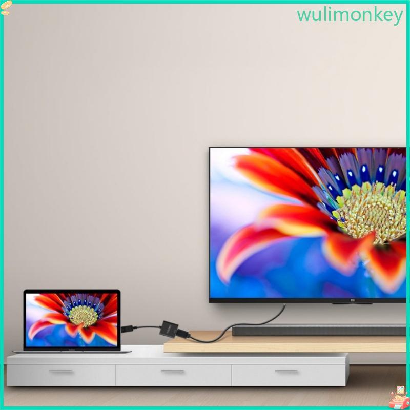 Bộ chuyển đổi WU sang VGA DPs Nam sang VGA Nữ cho Video trong suốt 1080P