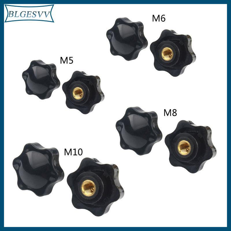 Blg 10x M5 M6 M8 M10 Nữ Ren Lục Giác Núm Nhựa Vít-On Tay Cầm Dễ Dàng Thay Thế